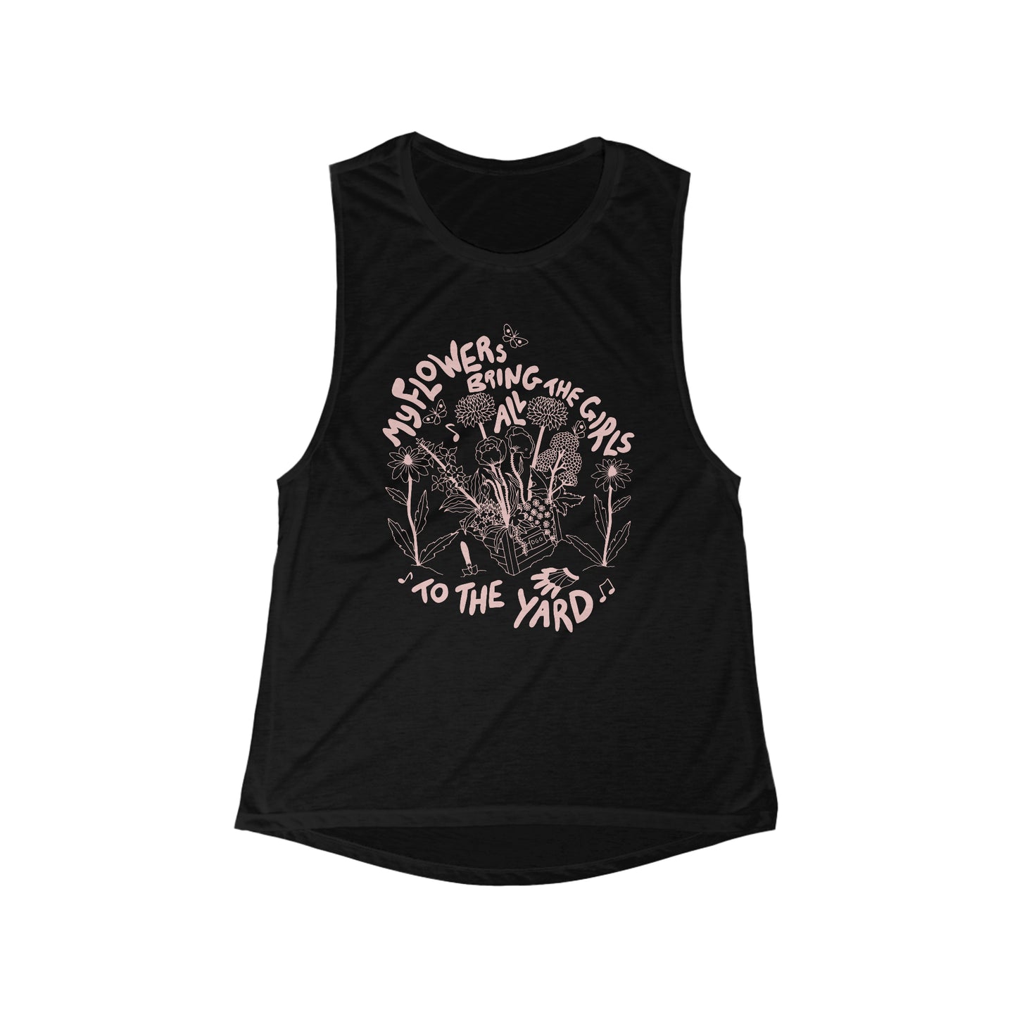 My Flowers Bring Muscle Tank