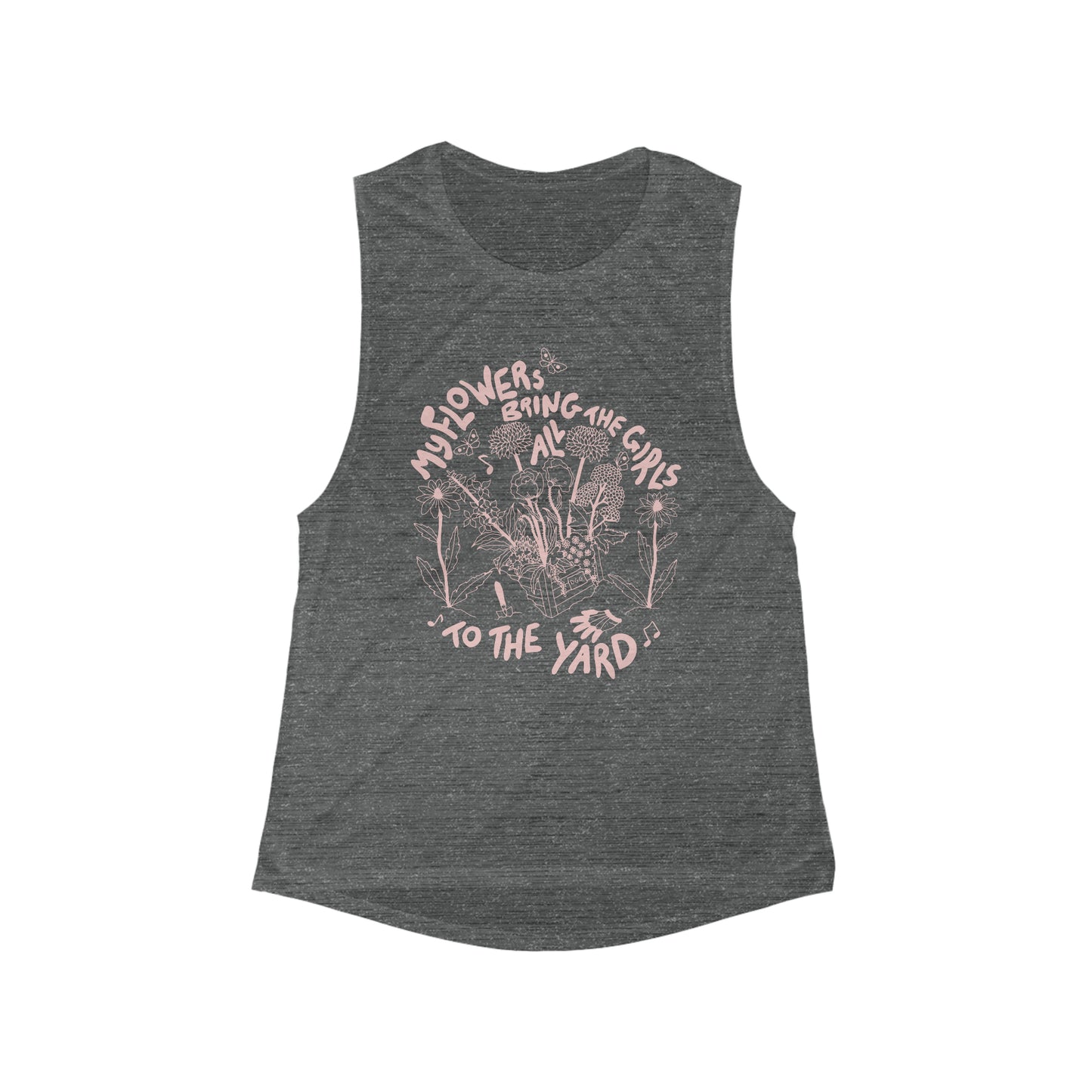 My Flowers Bring Muscle Tank