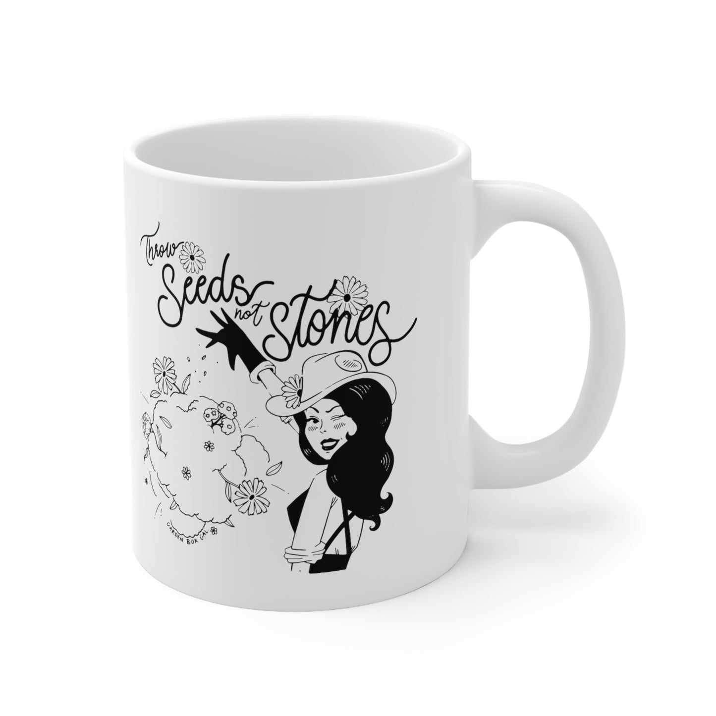 Throw Seeds Ceramic Mug 11oz