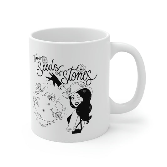 Throw Seeds Ceramic Mug 11oz