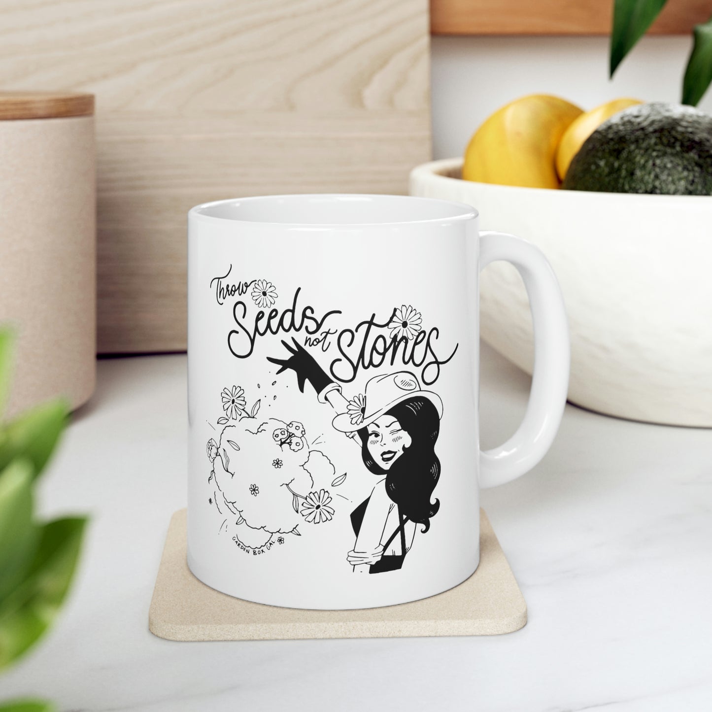 Throw Seeds Ceramic Mug 11oz